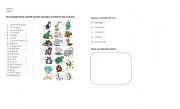 English worksheet: kind of animals 