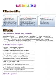 English Worksheet: Simple past:Form,Use & Practice