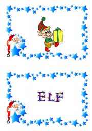 Christmas flash-cards and word-cards (5/12)