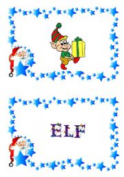 English Worksheet: Christmas flash-cards and word-cards (5/12)