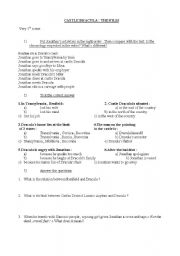 English Worksheet: Dracula movie worksheet