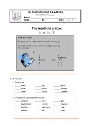 Indefinite articles