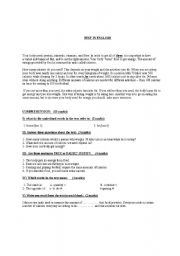 English worksheet: EXAM