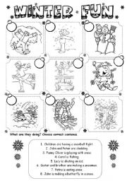 English Worksheet: winter