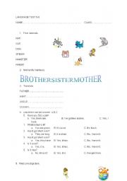 English Worksheet: test
