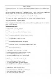English Worksheet: Union is strength