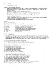 English Worksheet: Cinema _ TEST 