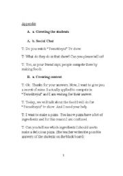 English Worksheet: lesson plan