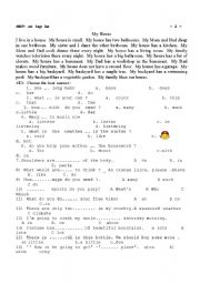 English worksheet: exercises