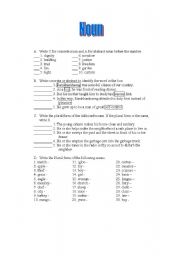 English worksheet: EVERYTHING ABOUT NOUN