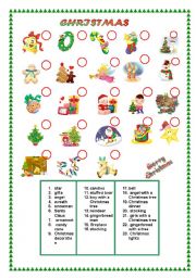 English Worksheet: Christmas