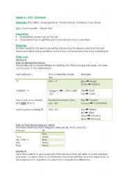 English Worksheet: Simple Past Tense