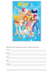 English Worksheet: colour and clouths