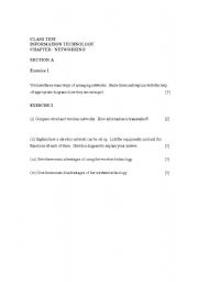 English Worksheet: Networks