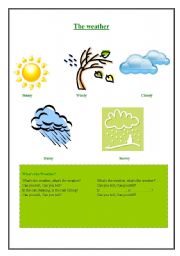 English worksheet: Weather