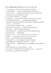 English Worksheet: Words with negative prefixes