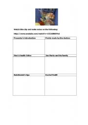 English Worksheet: Child Obesity