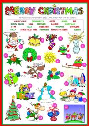 English Worksheet: MERRY CHRISTMAS