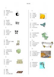 English Worksheet: at home