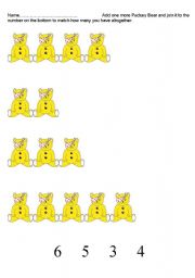 English Worksheet: Pudsey Bear Maths