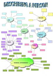 English Worksheet: describing a person