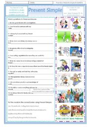 English Worksheet: Present Simple