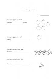 English worksheet: How many 