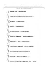 English worksheet: Phrasal verb test