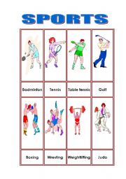 English worksheet: Sports