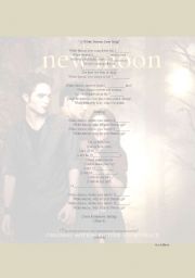 English Worksheet: A White Demon Love Song, New Moon Soundtrack