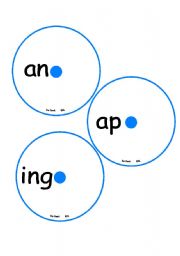 English Worksheet: Phonics Wheels