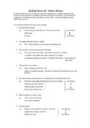 English Worksheet: Leaving a Voicemail of Absence