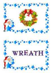 English Worksheet: Christmas flash-cards and word-cards (6/12)