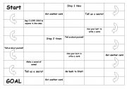 English worksheet: board game 