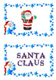 English Worksheet: Christmas flash-cards and word-cards (7/12)