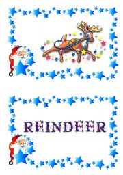 English Worksheet: Christmas flash-cards and word-cards (8/12)