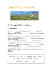 English worksheet: Tiree: A Scottish Island