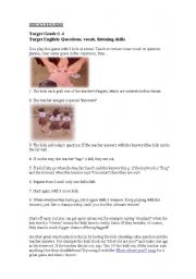 English Worksheet: sticky fingers