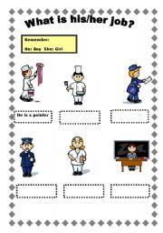 English worksheet: JOBS!!!