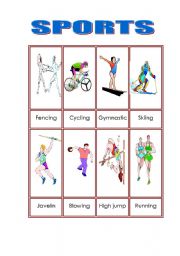 English worksheet: Sports