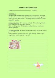 English worksheet: WRITING