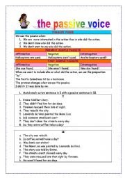 English Worksheet: The passive voice