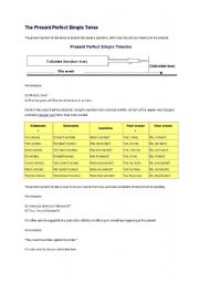 English Worksheet: present perfect tense