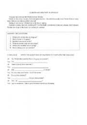English worksheet: The weather and Seasons