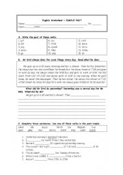 English Worksheet: Past Simple