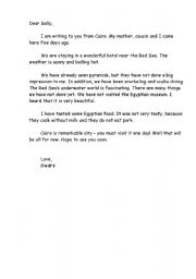 English Worksheet: Letter
