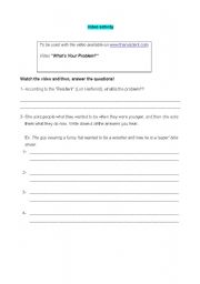 English worksheet: whats the problem?