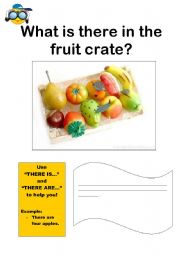 English worksheet: The fruit crate