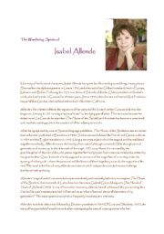 English Worksheet: Isabel Allende