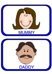 English Worksheet: FAMILY flashcards with faces